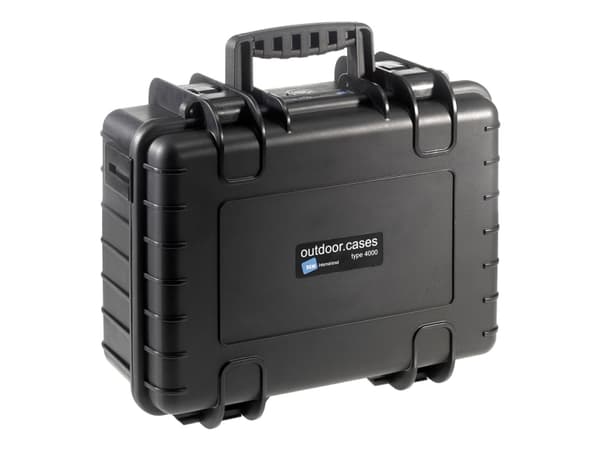 B&amp;W outdoor.cases Type 4000 - Kovakotelo - polypropeeni - musta