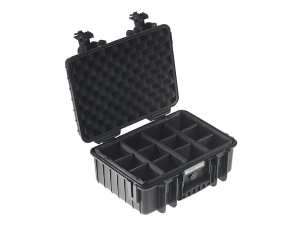 B&amp;W outdoor.cases Type 4000 - Kovakotelo - polypropeeni - musta