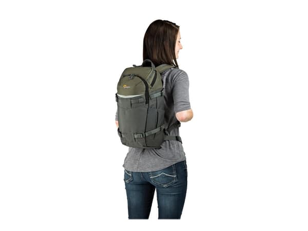 Lowepro Flipside Trek BP 250 AW, Reppukotelo, Mikä tahansa tuotemerkki, Mirrorless, DSLR, Olkahihna, Vihreä, Harmaa