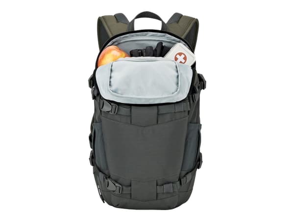 Lowepro Flipside Trek BP 250 AW, Reppukotelo, Mikä tahansa tuotemerkki, Mirrorless, DSLR, Olkahihna, Vihreä, Harmaa