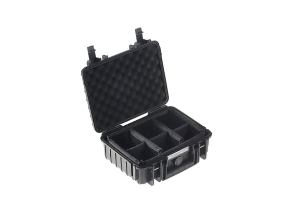 B&W outdoor.case Type 1000 - Kova kotelo - polypropeeni - musta