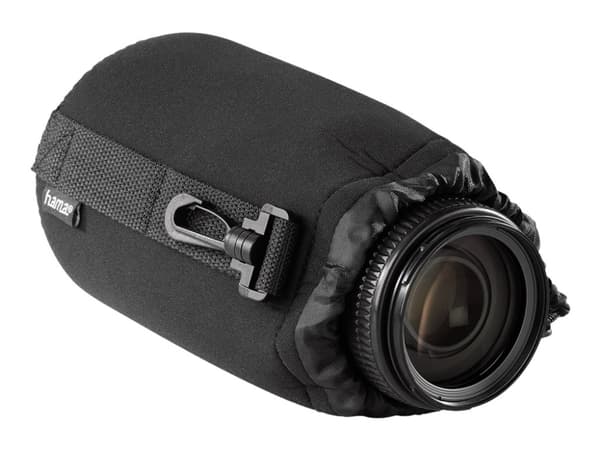 Hama size L, 130 - Påse för lins - neopren - svart