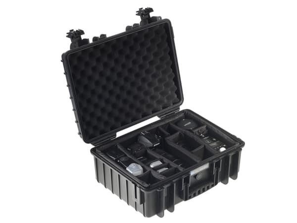 B&amp;W outdoor.cases Type 5000 - Kovakotelo - polypropeeni - musta