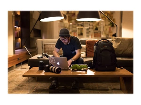 Lowepro Flipside 500 AW II, Reppu, Mikä tahansa tuotemerkki, Olkahihna, Notebook-lokero, Musta