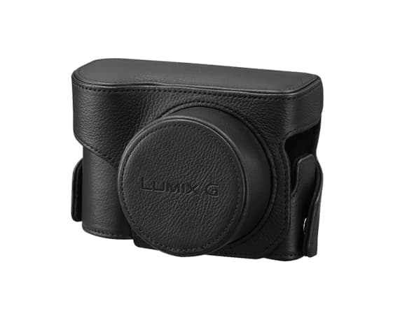 Panasonic DMW-CGK22 - Eske for kamera - lær - svart - for Lumix G DMC-GX7, DMC-GX7C, DMC-GX7K