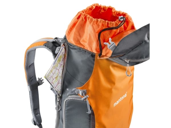 Mantona ElementsPro 40, Laptop-ryggsekk, Alle merker, Grå, Oransje