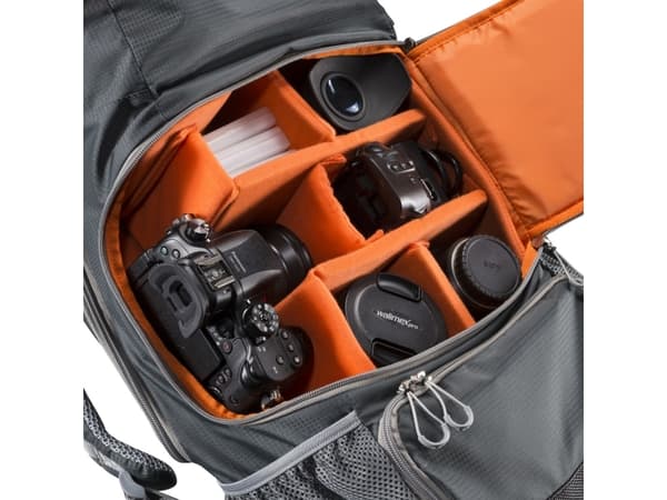 Mantona ElementsPro 40, Laptop-ryggsekk, Alle merker, Grå, Oransje