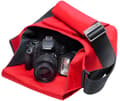 Miniatyrbilde 3 av 3: Golla Camera Bag M MiCO G1371 - Skulderveske for digitalfotokamera med linser - polyester - rød
