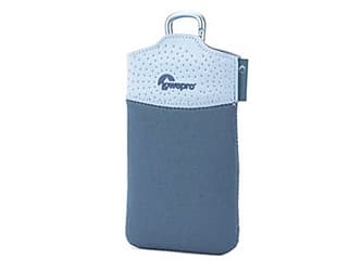 Lowepro Tasca 20 - Påse för mobiltelefon/spelare/kamera - neopren - ishavsblå, Glaciär - för Canon PowerShot A480; Casio High Speed EXILIM EX-FC100;