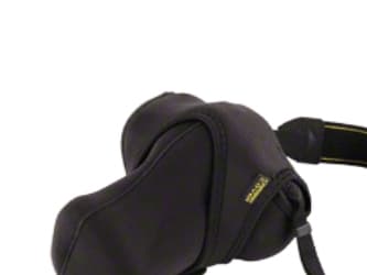 Walimex Protection Cover M - Beskyttelsesboks for kamera med zoomlinse - neopren - svart/grå