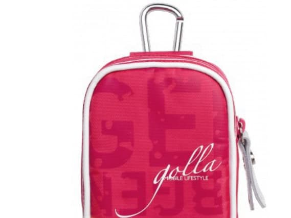 Golla CLARA G1252 - Fodral för kamera - polyester, bomull - rosa, ljusgrå