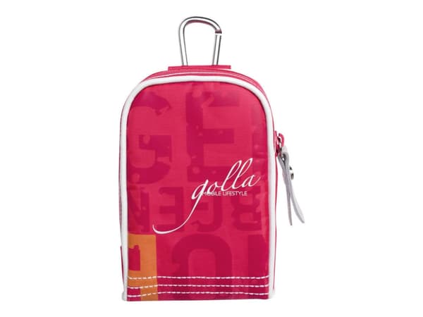 Golla CLARA G1252 - Eske for kamera - polyester, bomull - rosa, lysegrå