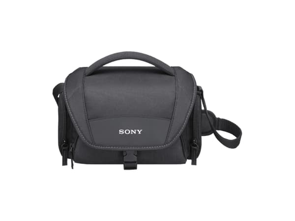Sony LCS-U21 - Taske til digitalt fotokamera / videokamera - neopren - sort - for Cinema Line ILME-FX3; Handycam FDR-AX43; a VLOGCAM ZV-E10; a1; a7 I
