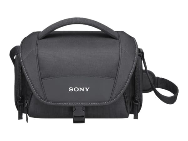 Sony LCS-U21 - Taske til digitalt fotokamera / videokamera - neopren - sort - for Cinema Line ILME-FX3; Handycam FDR-AX43; a VLOGCAM ZV-E10; a1; a7 I