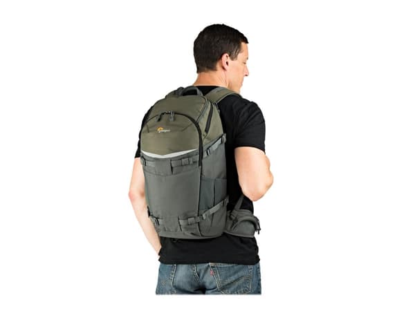 Lowepro Flipside Trek BP 350 AW - Ryggsäck för digitalkamera med objektiv - grå, mörkgrön