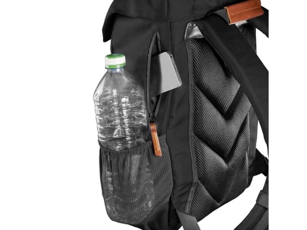 Mantona Luis junior, 35,6 cm (14"), Rom til Notebook, Lær, Metall, Polyester, Syntetisk