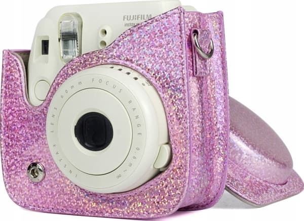 Pokrowiec LoveInstant Futerał Etui Pokrowiec Do Fujifilm Instax Mini 9 8 / Różowy Błysk