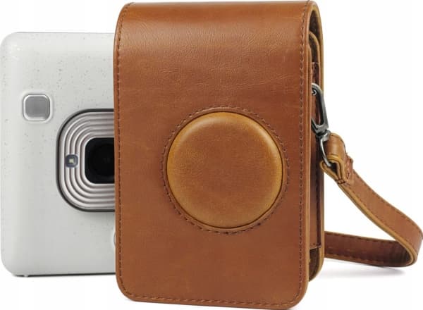 Pokrowiec LoveInstant Futerał Etui Pokrowiec Do Fujifilm Fuji Instax Mini Liplay - Brązowy