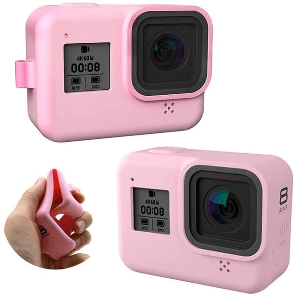 INF Silikonikotelo ja tarvikkeet GoPro Hero 8 Black - vaaleanpunainen