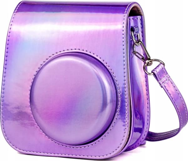 LoveInstant Bag Carrying Case Pouch Case For Fujifilm Instax Mini 11 - Purple/Flash