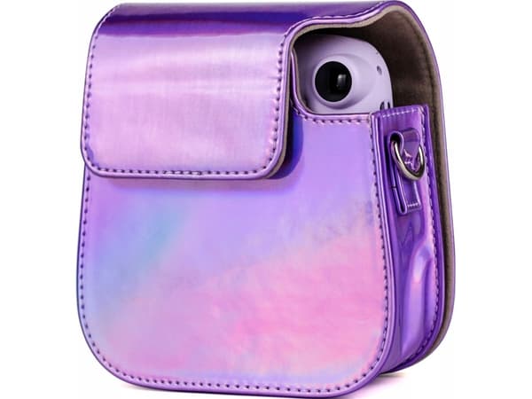 LoveInstant Bag Carrying Case Pouch Case For Fujifilm Instax Mini 11 - Purple/Flash