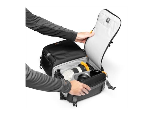 Lowepro BP 250 AW III, Reppu, Mikä tahansa tuotemerkki, Notebook-lokero, Musta
