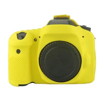 Canon EOS 6D 5DS ja 5DRS silikoninen kamerakotelo - Keltaine