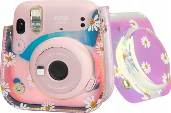 LoveInstant Pussi Kotelo Pussi Fujifilm Instax Mini 11 - Valkoinen Daisiesille