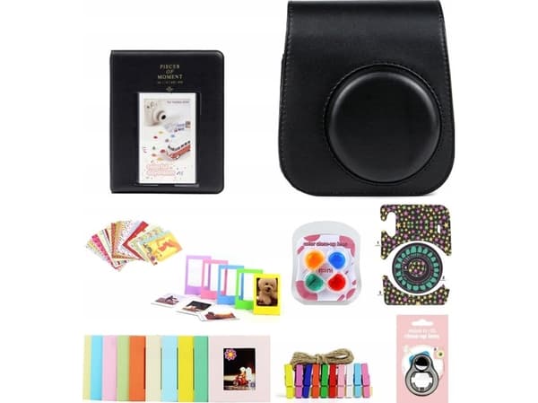 LoveInstant Case 8in1 Set Case Frames Album Fuji Instax Mini 11 - Black