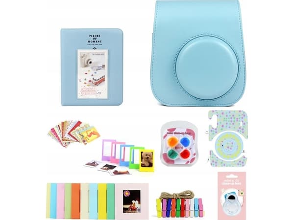 LoveInstant 8in1 kotelo Kehykset albumi Fuji Instax Mini 11 - sininen