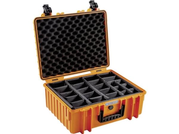 B&amp;W outdoor.cases Tyyppi 6000 - Kova kotelo - polypropeeni - oranssi