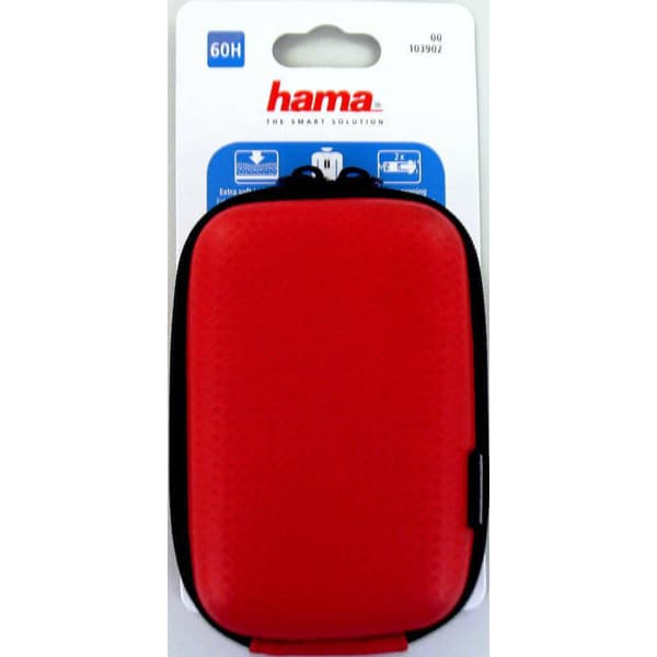 HAMA Kamerataske Hardcase Carbon Style 60H Rød
