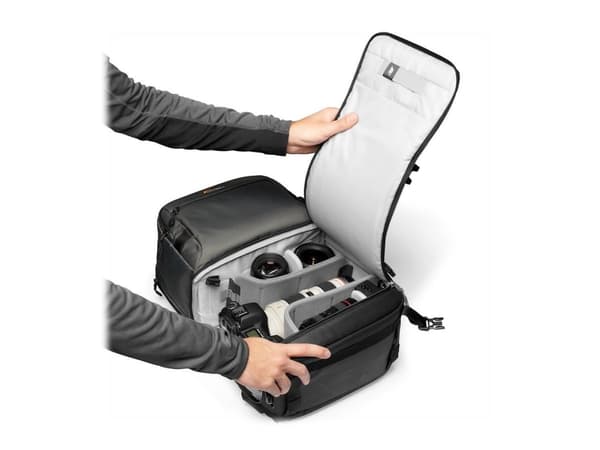 Lowepro Fastpack Pro BP 250 AW III - Ryggsäck för kamera/objektiv/drönare/portföljdator - PU-belagt tyg - grå - 15"