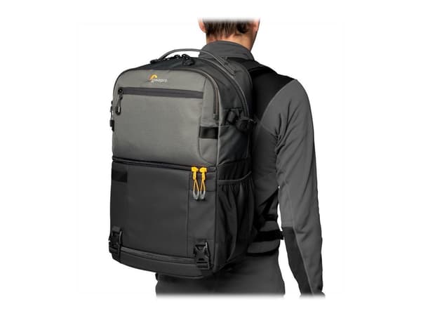 Lowepro Fastpack Pro BP 250 AW III - Ryggsäck för kamera/objektiv/drönare/portföljdator - PU-belagt tyg - grå - 15"