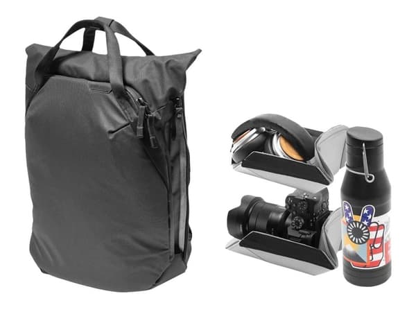 Peak Design Everyday Tote V2 - Bærepose for digitalbildekamera med linser / notebook - 400D-nylonlerret - svart - 15"