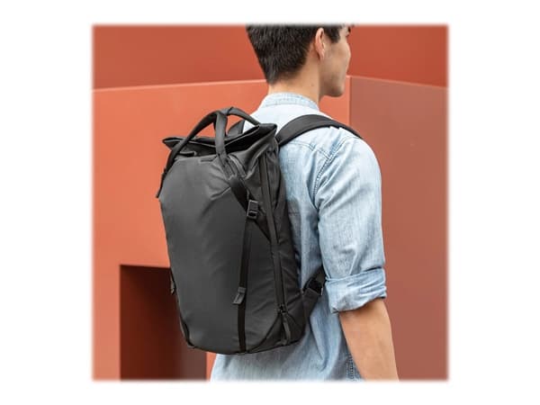 Peak Design Everyday Tote V2 - Bærepose for digitalbildekamera med linser / notebook - 400D-nylonlerret - svart - 15"