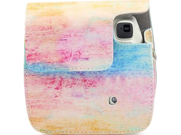 Pokrowiec LoveInstant Futerał Etui Pokrowiec Do Fujifilm Instax Mini 11 - Tęcza