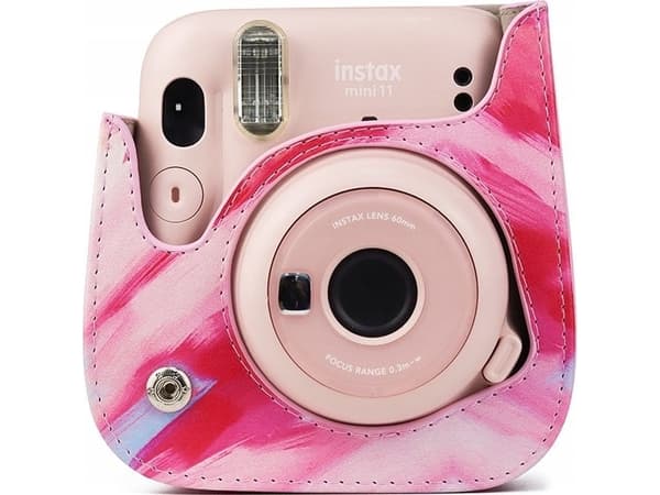 LoveInstant Pouch Case Case Pouch för Fujifilm Instax Mini 11 - Brush Streaks