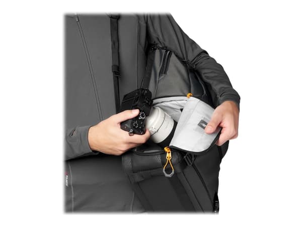Lowepro Fastpack BP 250 AW III - Ryggsekk for kamera med linser og nettbrett/notebook - PU coated fabric - grå - 13"