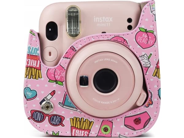 LoveInstant pussi Kotelo Pussi Fujifilm Instax Mini 11 - sirut / vaaleanpunaista
