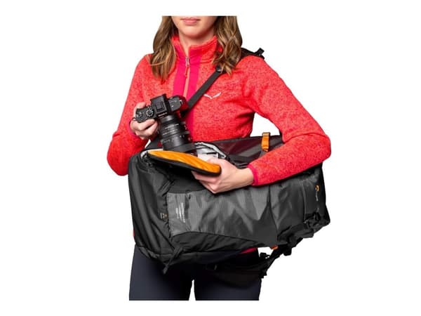 Lowepro Photo Sport BP 24L AW III (GY) - Ryggsäck small/medium för digitalkamera med objektiv - robust - utomhus - 100 x 300D nylon, polyester - grå