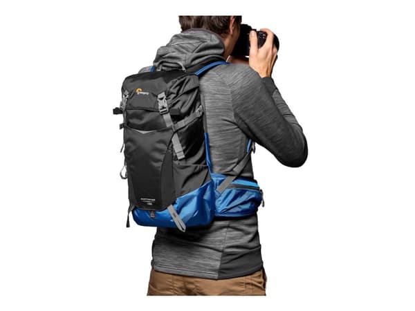 Lowepro Photo Sport BP 15L AW III (BU) - Ryggsäck small/medium för digitalkamera med objektiv - robust - utomhus - 100 x 300D nylon, polyester - svar