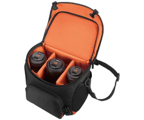 Sony LCS-SC8, Skulderveske, Sony, SLT-A58K, SLT-A65V, SLT-A77V, SLT-A99V, NEX-6/B, NEX-6L/B, Svart