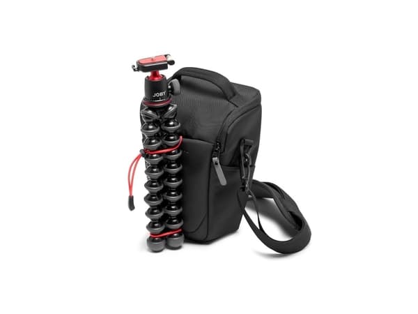 Manfrotto Advanced Holster M III - Axelremsväska för digitalkamera med objektiv - syntettyg - svart