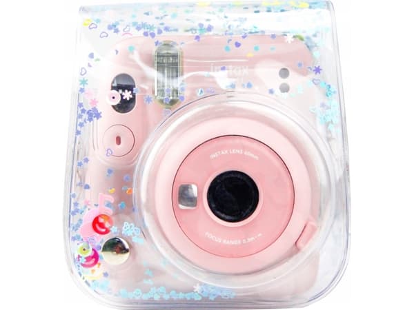 LoveInstant Pouch Case Case Pouch för Fujifilm Instax Mini 11/Clear Sequins Blue