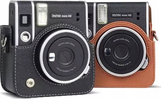 LoveInstant Case Case Cover For Fujifilm Instax Mini 40 - Brun