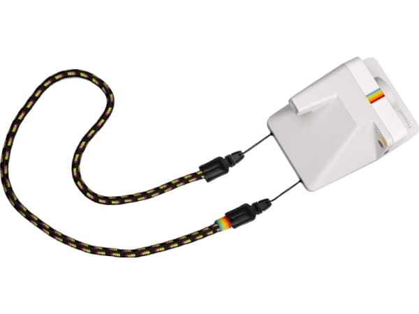 Polaroid Camera Strap Round Rainbow, Kamera med skrivare, Polyester, Svart, Gul, Kina, i-Type, SX-70, 104 cm