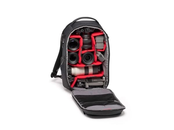 Manfrotto Pro Light Frontloader M - Ryggsäck för DSLR-kamera med objektiv - Hypalon, syntetiskt tyg, ripstop nylon, vattenavvisande tyg - svart