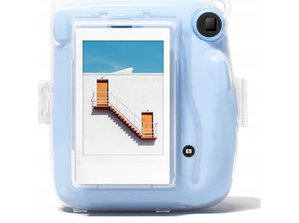 LoveInstant Case Case Cover For Fujifilm Instax Mini 11 / Gjennomsiktig med fotolomme