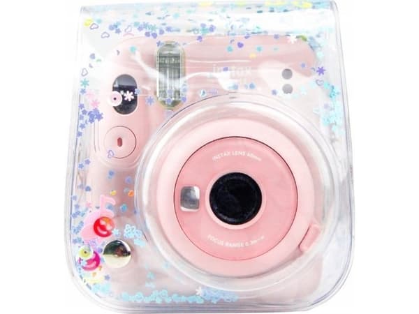 LoveInstant Etui Fodral För Fuji Fujifilm Instax Mini 11 + Album / Paljetter Blå